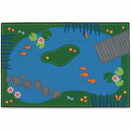 CARPETS FOR KIDS Tranquil Pond Rug, 6ft x9ft , Rectangle, Primary AST CPT7206